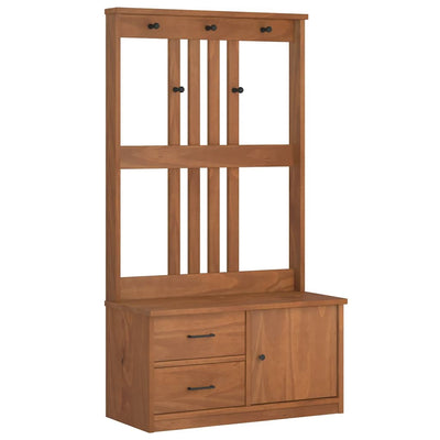 Hallin puu SANDENS 87x40x159,5 cm täysi mänty