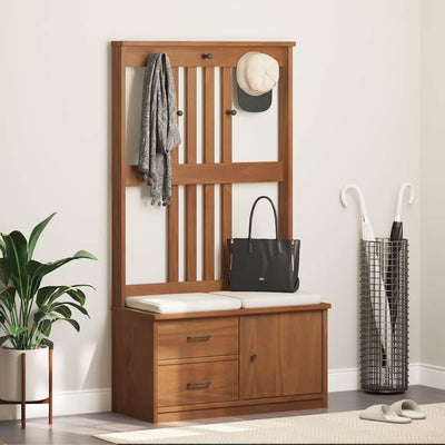 Hallin puu SANDENS 87x40x159,5 cm täysi mänty