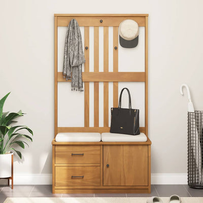 Hallin puu sandens Pavalus 87x40x159,5cm (mänty)