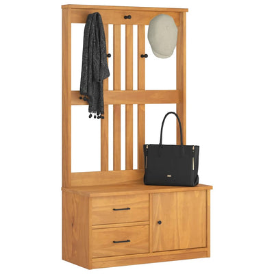 Hallin puu sandens Pavalus 87x40x159,5cm (mänty)