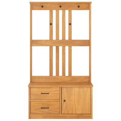 Hallin puu sandens Pavalus 87x40x159,5cm (mänty)