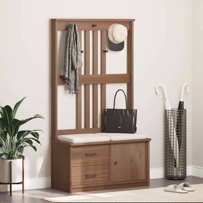 Hallin puu SANDENS 87x40x159,5 cm täysi mänty