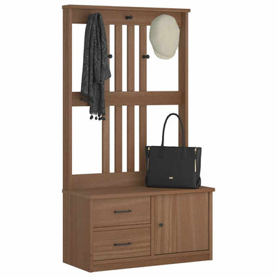Hallin puu SANDENS 87x40x159,5 cm täysi mänty