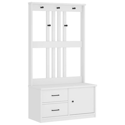 Valkoinen hallin puu sandens Pavalus 87x40x159,5cm (mänty)