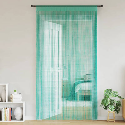 String-verhot 2 kpl turkoosi 140x250 cm
