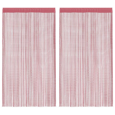 String-verhot 2 kpl pinkki 140x250 cm