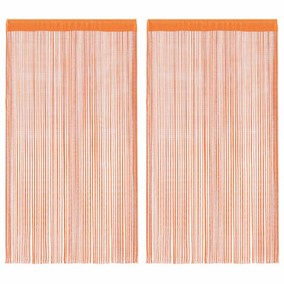 String-verhot 2 kpl oranssi 140x250 cm
