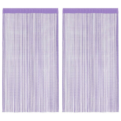 Purppura string-verhot Norwood 140x250cm (2 kpl)