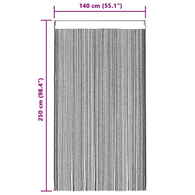 String-verhot 2 kpl purppura 140x250 cm