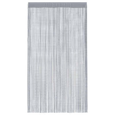 String-verhot 2 kpl vaaleanharmaa 100x250 cm