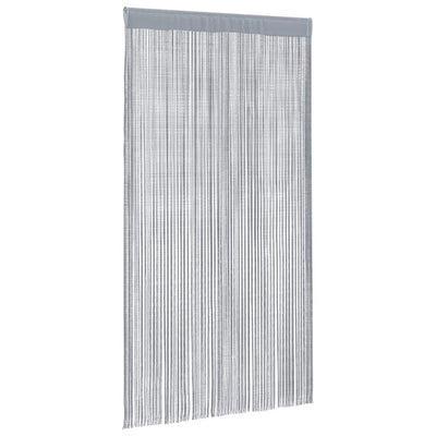 String-verhot 2 kpl vaaleanharmaa 140x250 cm