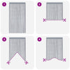 String-verhot 2 kpl antrasiitti 100x250 cm