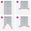 String-verhot 2 kpl antrasiitti 140x250 cm