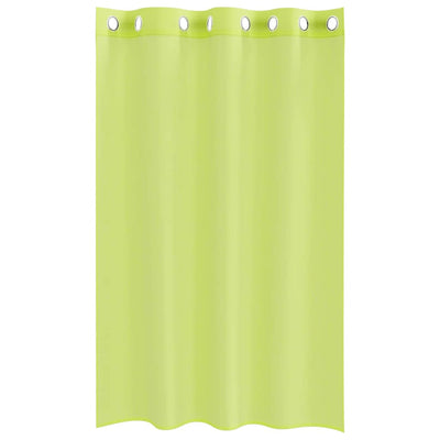 Voileeverhot läpiviennillä 2 kpl omenanvihreä 140x175 cm