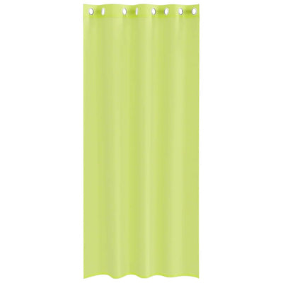 Voileeverhot läpiviennillä 2 kpl omenanvihreä 140x225 cm