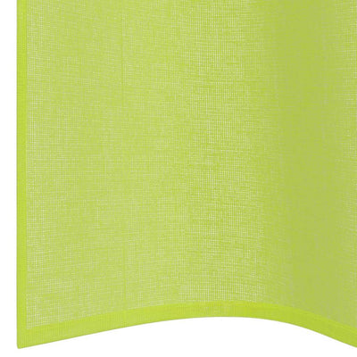 Voileeverhot läpiviennillä 2 kpl omenanvihreä 140x225 cm