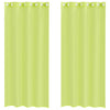 Omenanvihreä voileeverhot läpiviennillä Lopina 140x245cm (2 kpl)