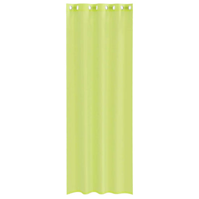 Omenanvihreä voileeverhot läpiviennillä Lopina 140x260cm (2 kpl)