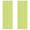 Omenanvihreä voileeverhot läpiviennillä Lopina 140x300cm (2 kpl)