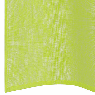 Voileeverhot läpiviennillä 2 kpl omenanvihreä 140x300 cm
