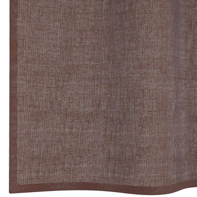 Voileeverhot läpiviennillä 2 kpl ruskea 140x175 cm