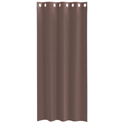 Voileeverhot läpiviennillä 2 kpl ruskea 140x245 cm