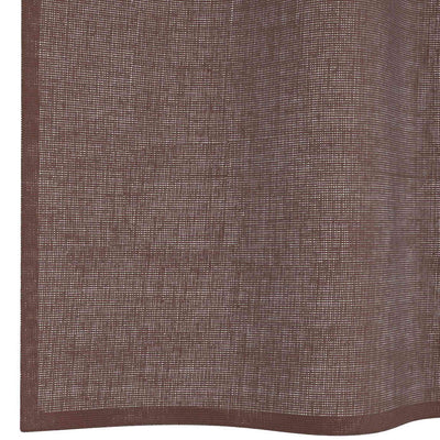 Voileeverhot läpiviennillä 2 kpl ruskea 140x245 cm