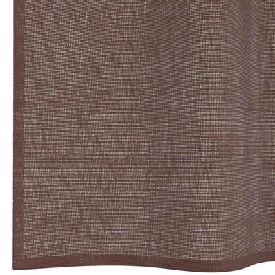 Voileeverhot läpiviennillä 2 kpl ruskea 140x300 cm