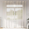 Voileeverhot läpiviennillä 2 kpl kerma 140x245 cm
