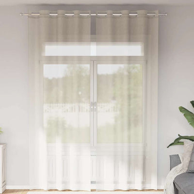 Voileeverhot läpiviennillä 2 kpl kerma 140x300 cm