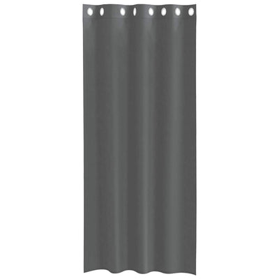 Voileeverhot läpiviennillä 2 kpl tummanharmaa 140x225 cm