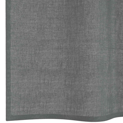 Voileeverhot läpiviennillä 2 kpl tummanharmaa 140x225 cm