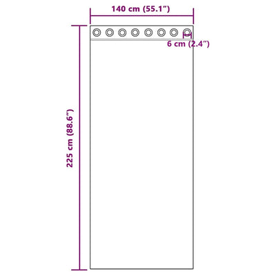 Tummanharmaa voileeverhot läpiviennillä Lopina 140x225cm (2 kpl)
