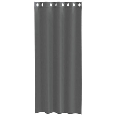 Voileeverhot läpiviennillä 2 kpl tummanharmaa 140x245 cm