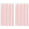 Vaaleanpunainen voileeverhot läpiviennillä Lopina 140x175cm (2 kpl)