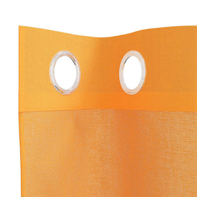 Voileeverhot läpiviennillä 2 kpl oranssi 140x140 cm