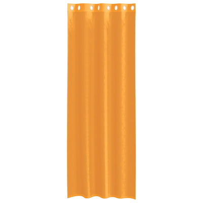 Voileeverhot läpiviennillä 2 kpl oranssi 140x260 cm
