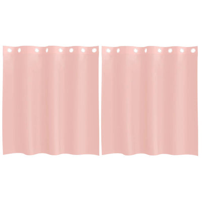 Voileeverhot läpiviennillä 2 kpl pinkki 140x140 cm