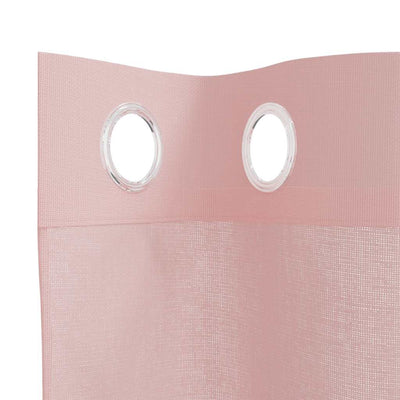 Voileeverhot läpiviennillä 2 kpl pinkki 140x140 cm