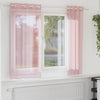Voileeverhot läpiviennillä 2 kpl pinkki 140x140 cm