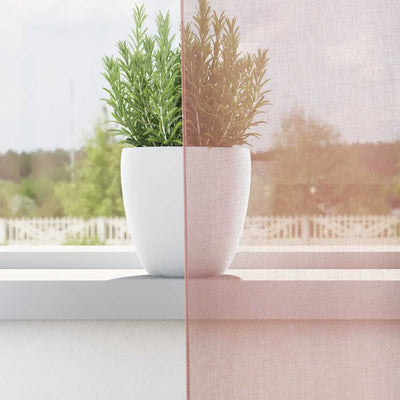 Voileeverhot läpiviennillä 2 kpl pinkki 140x225 cm