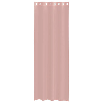 Voileeverhot läpiviennillä 2 kpl pinkki 140x260 cm