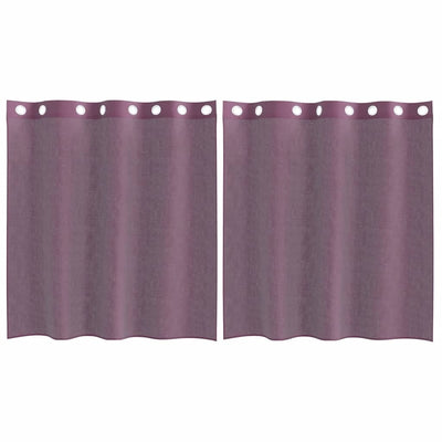 Purppura voileeverhot läpiviennillä Lopina 140x140cm (2 kpl)