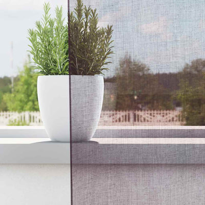 Voileeverhot läpiviennillä 2 kpl purppura 140x140 cm
