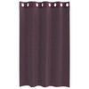 Voileeverhot läpiviennillä 2 kpl purppura 140x140 cm