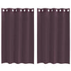 Voileeverhot läpiviennillä 2 kpl purppura 140x175 cm