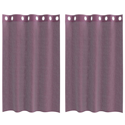 Purppura voileeverhot läpiviennillä Lopina 140x175cm (2 kpl)