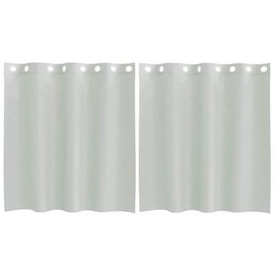 Vaaleanharmaa voileeverhot läpiviennillä Lopina 140x140cm (2 kpl)