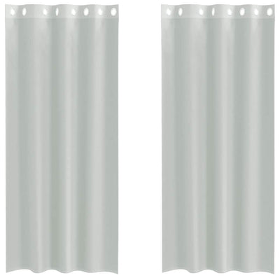 Vaaleanharmaa voileeverhot läpiviennillä Lopina 140x245cm (2 kpl)