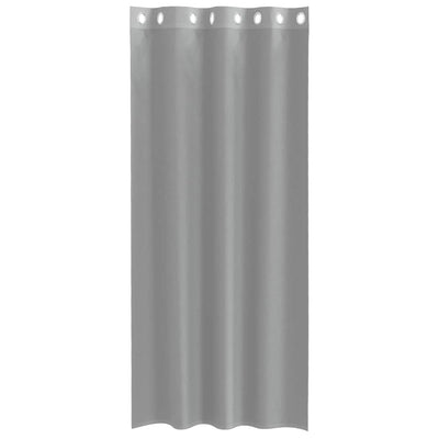 Voileeverhot läpiviennillä 2 kpl vaaleanharmaa 140x245 cm